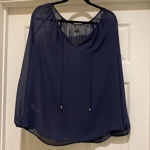 Ann Taylor navy Large women’s blouse